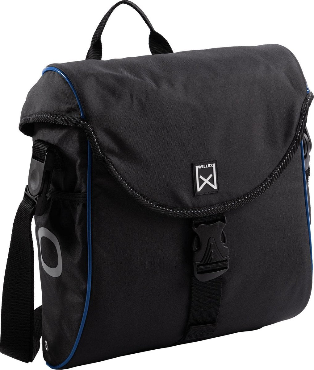 Willex 300 S Enkele Fietstas - 12 liter - Zwart/Blauw