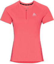 ODLO Trail Shirt Half-Zip Dames - roze - maat XL