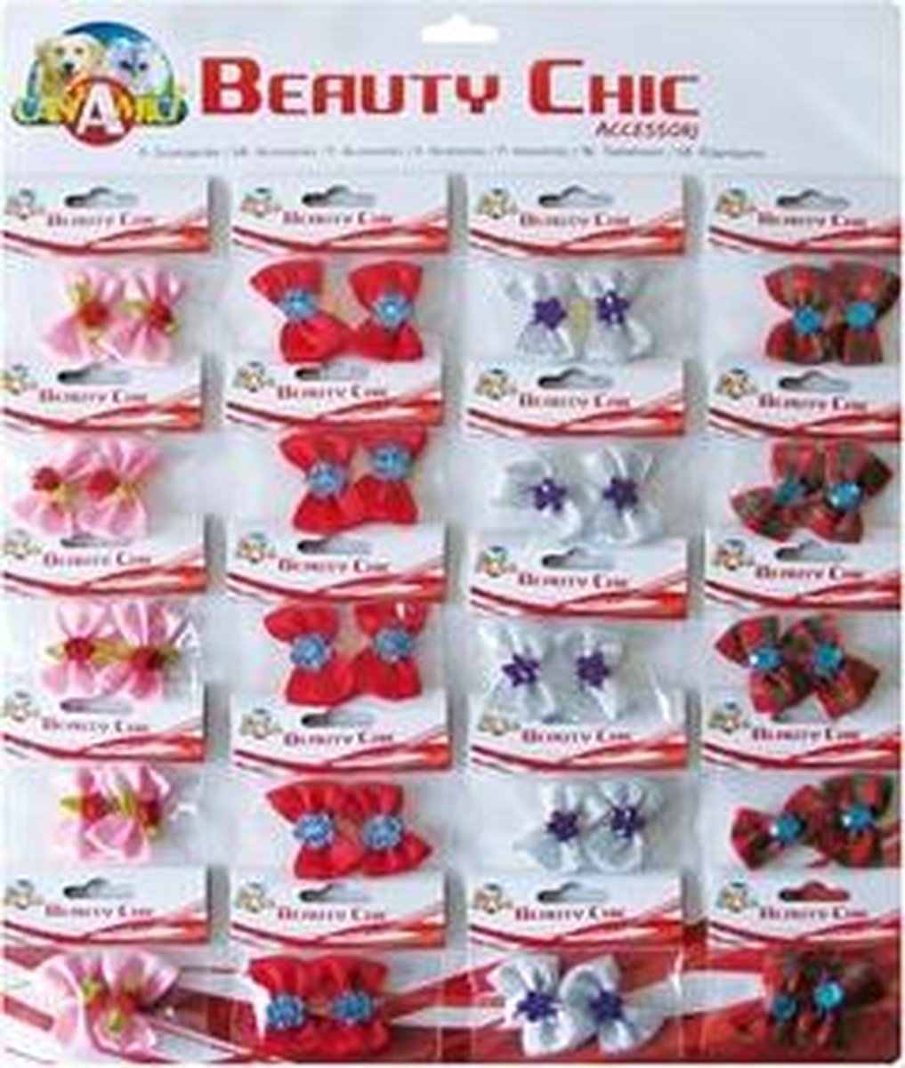 Croci haarstrikjes hond 1 assorti - 2 st - 1 stuks