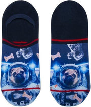 XPooos Footie Socks Pug in Space invisible 62032