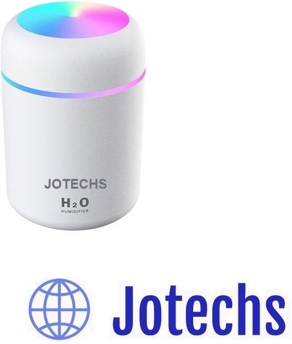Jotechs Luchtbevochtiger Deluxe  - Lucht Bevochtiger - Geur Verspreider - USB Humidifier -  Aromadiffuser - Aromatherapie - Nieuw Model 2021