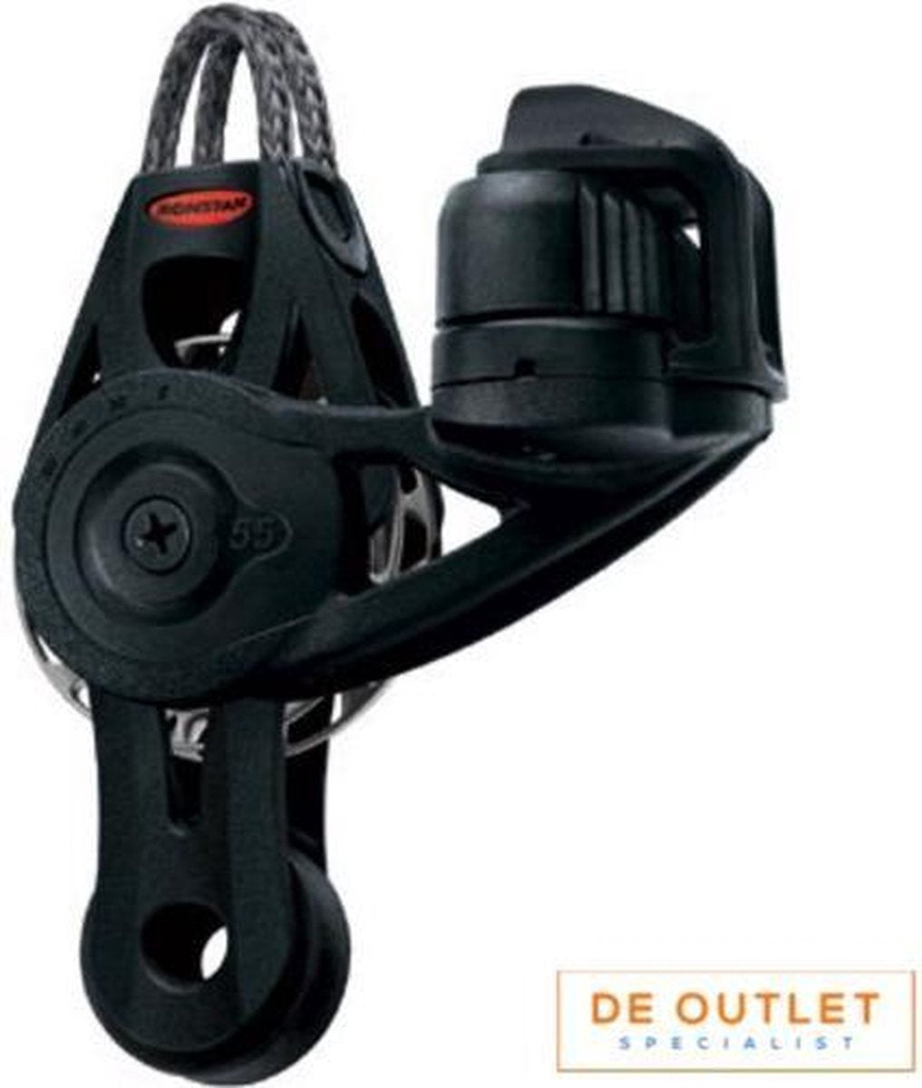 Ronstan Orbit 55mm Vioolblok met ratel en klem RF56531