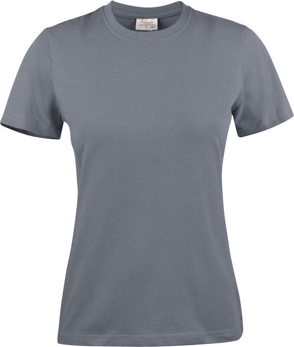Printer T-shirt Lady 2264028 Staalgrijs - Maat XL