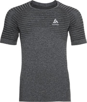 Odlo T-Shirt S/S Crew Neck Essential Seamless Grey Melange - Maat M
