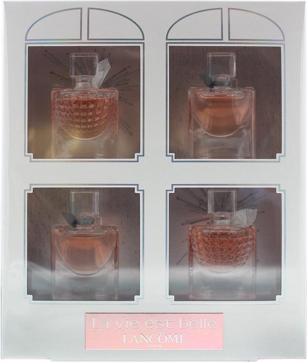 Lanca'me La Vie Est Belle Eau De Parfum 4 Piece Gift Set: 2 X Eau De Parfum 4ml - 2 X L'eclat Eau De Parfum 4ml