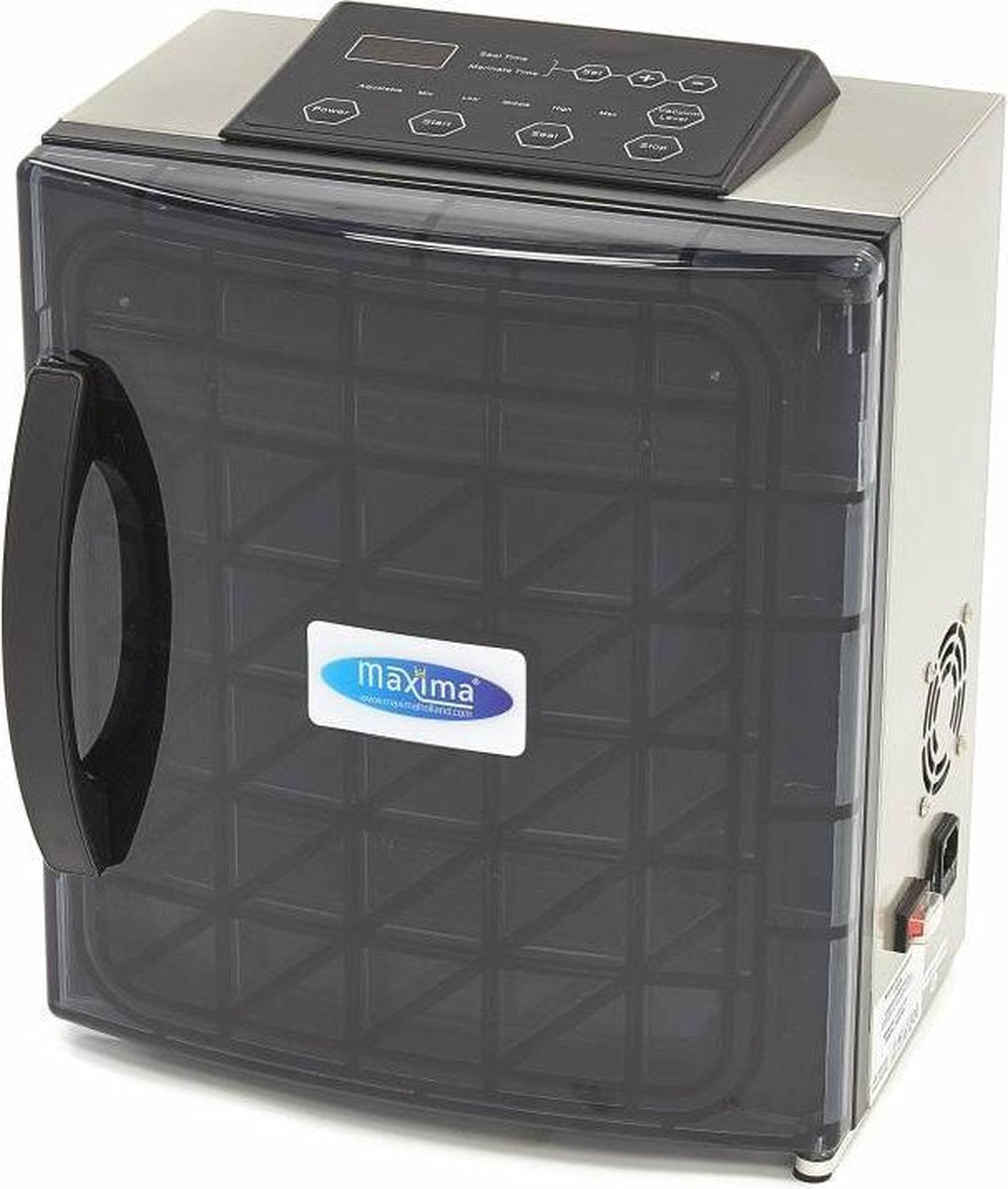 Vacuummachine - 254 mm Sealbalk - RVS - Geschikt Voor Vloeistoffen - kamer: B315 x D30 x H261 mm -Onderhoudsvrije Pomp - Vacumeermachine - Maxima