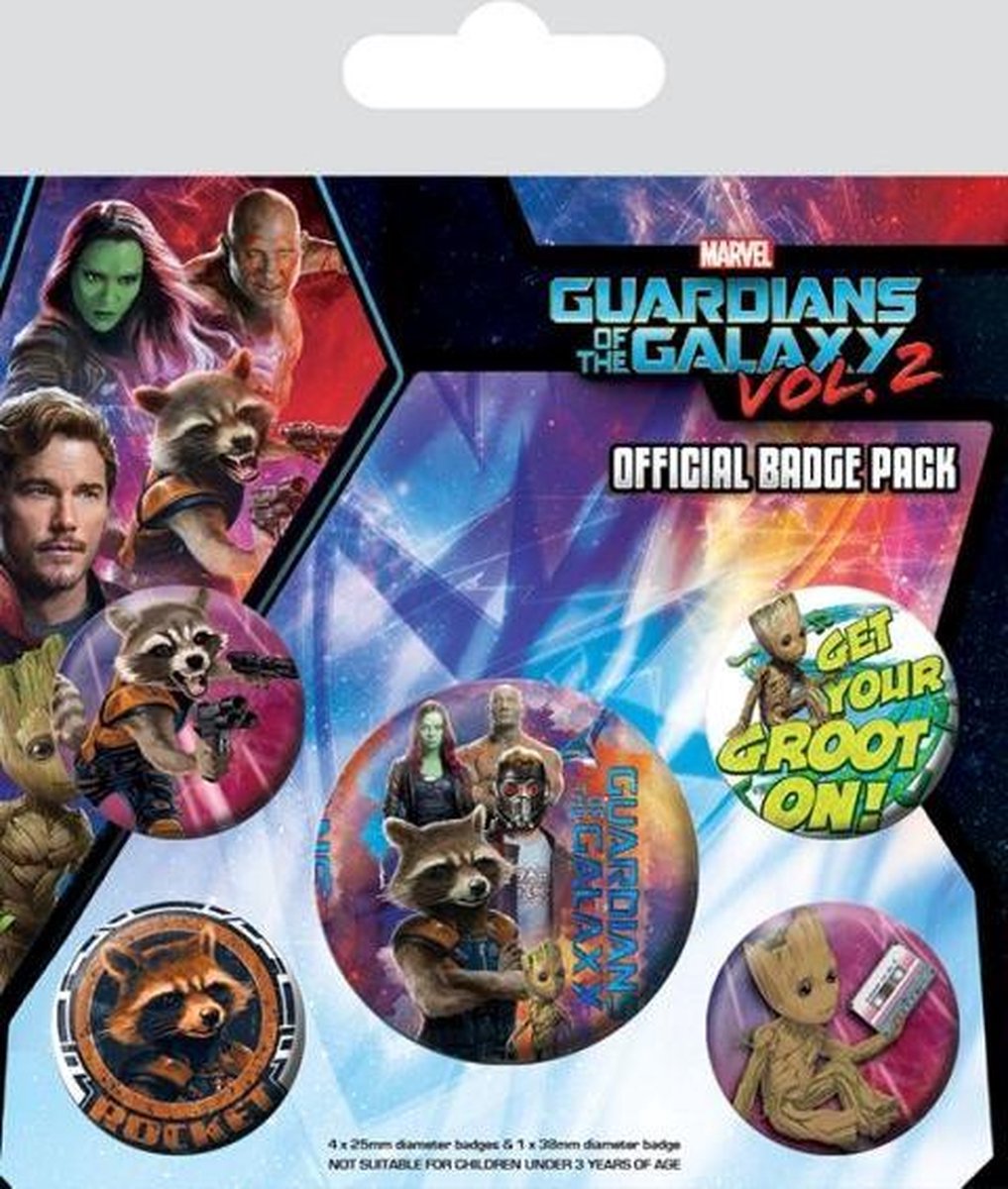 Guardians of the Galaxy Vol.2 Button Pack 5