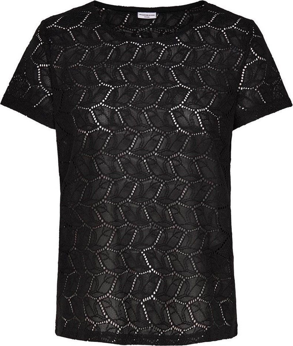 Jacqueline De Yong Dames Top Zwart Maat XXL