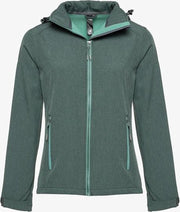 Kjelvik dames softshell jas waterafstotend - Groen - Maat S - Winddicht - Ademend materiaal