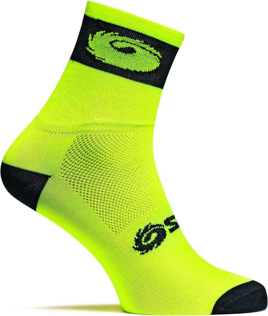 Sidi Logo 9 Socks Meryl  (265) Yellow Fluo/Black - Maat 35/39