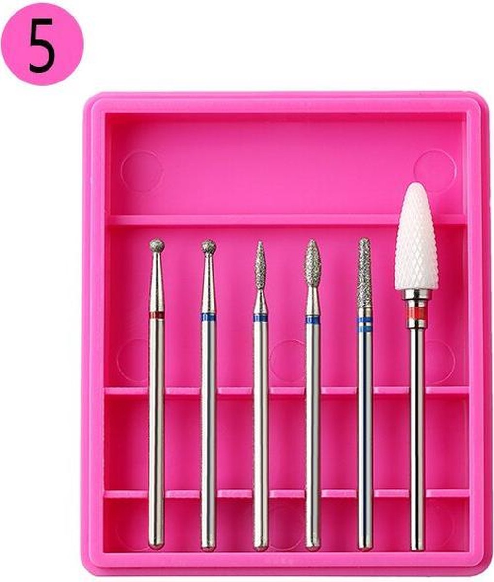 Keramische Frees - Pedicure en Manicure - Keramische Nail Boren Set - 6 Stuks (5)