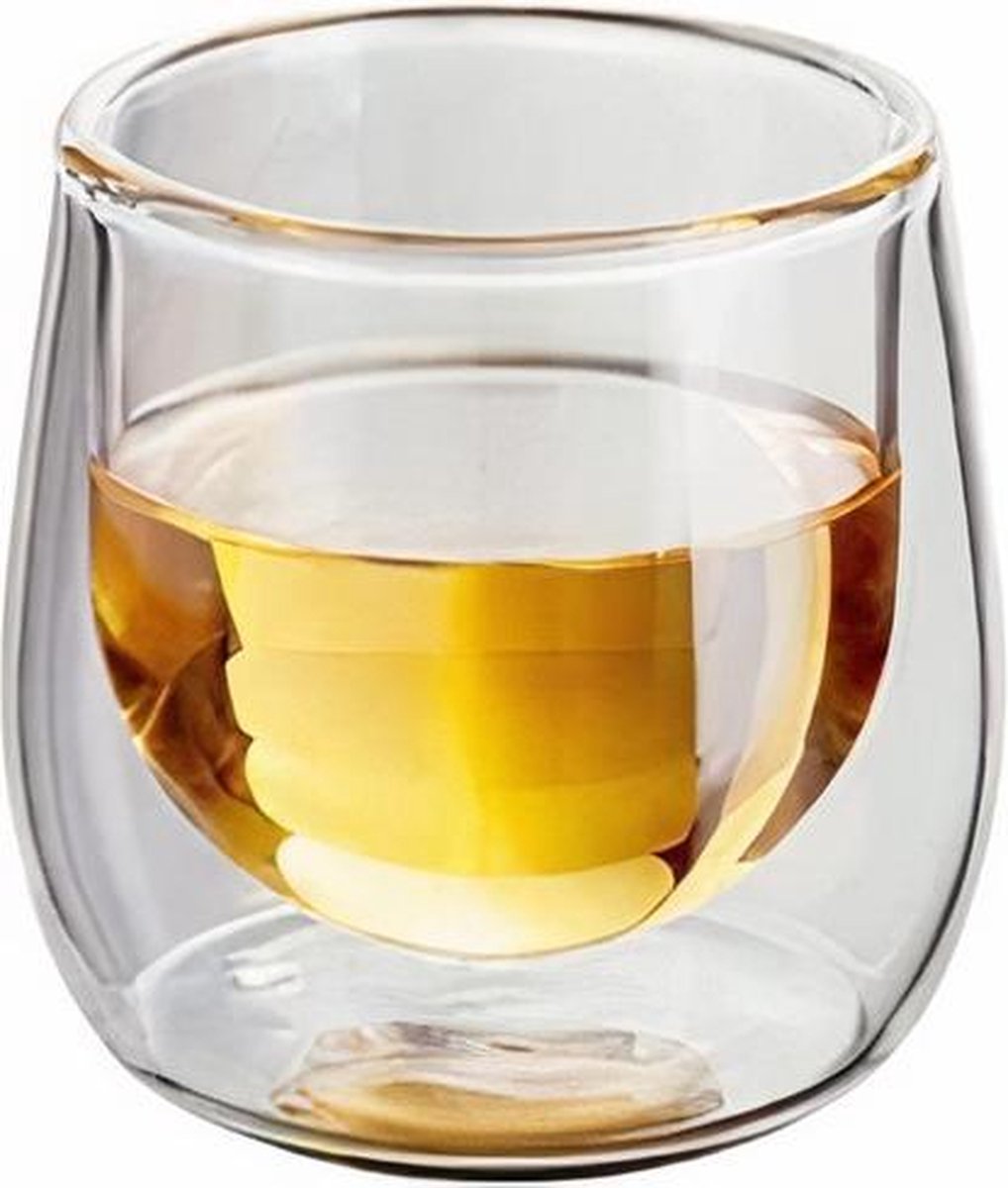 Horwood Judge Glas Shot - Dubbelwandig - 75 ml - Set van 2 Stuks