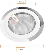 FSW-Products - 1 Stuk - RVS afvoerstop - Afvoerzeef - Korfplug - Gootsteenzeef - Afvoerplug - Zeefje - Keuken - Korfzeef - Zeefje voor in de spoelbak - Keuken - Luxe afvoerstop - Gootsteenstop - Zeef voor gootsteen - Afvoerplug zeef - Afvoer