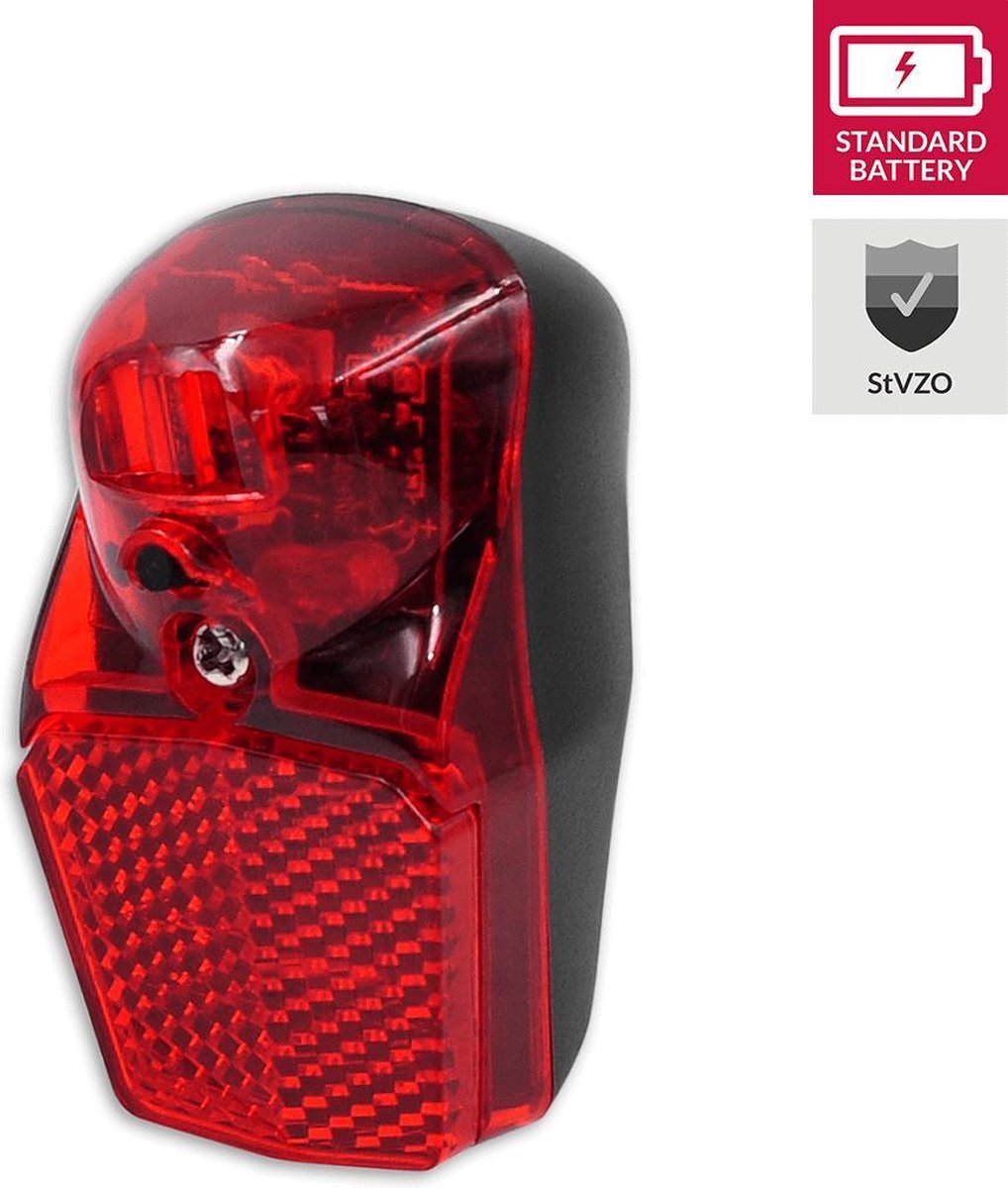 Lynx Achterlicht Compact Batterij Led 20 Lux Zwart