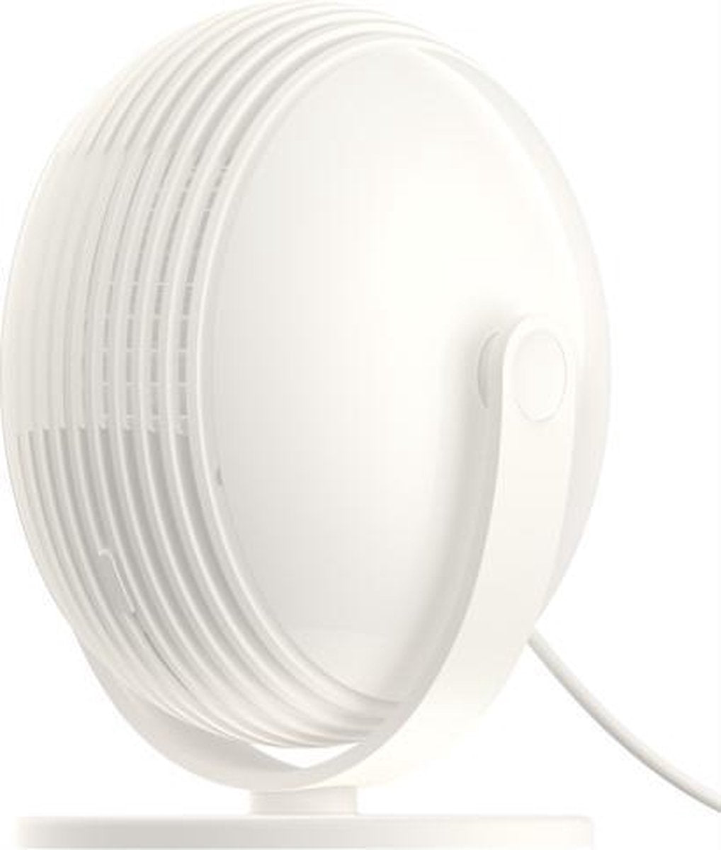 Desktop Leafless Fan USB Student Summer Fan (Glacial White)