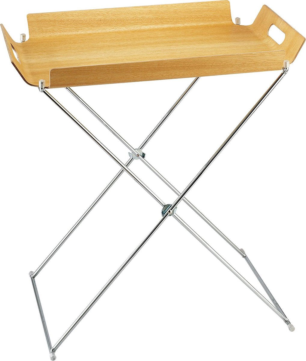Point-Virgule Dienblad - Met Onderstel - Naturel - H 56cm