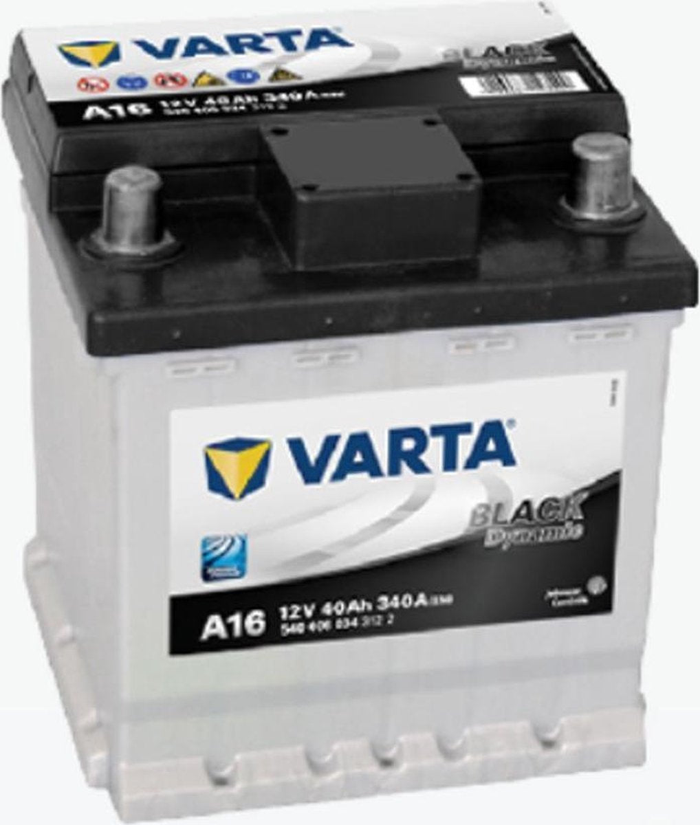 Varta BLACK Dynamic 540406034 3122 A16 12Volt 40 Ah 340A/EN Start Accu 4016987143599