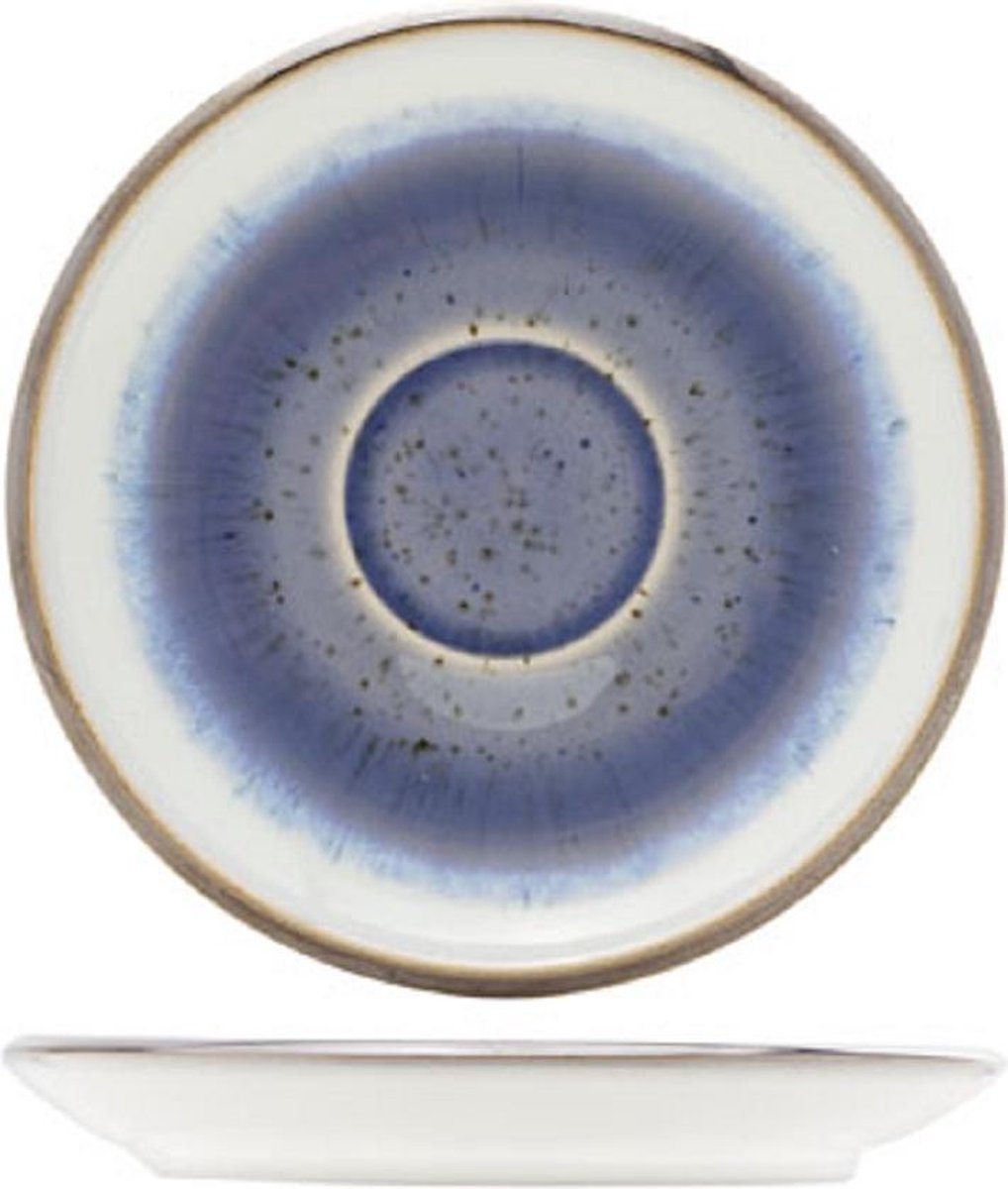Cosy en Trendy Iris Ondertas Rond D12.5cm  Aardewerk - (Set van 6) En Yourkitchen E-kookboek - Heerlijke Smulrecepten