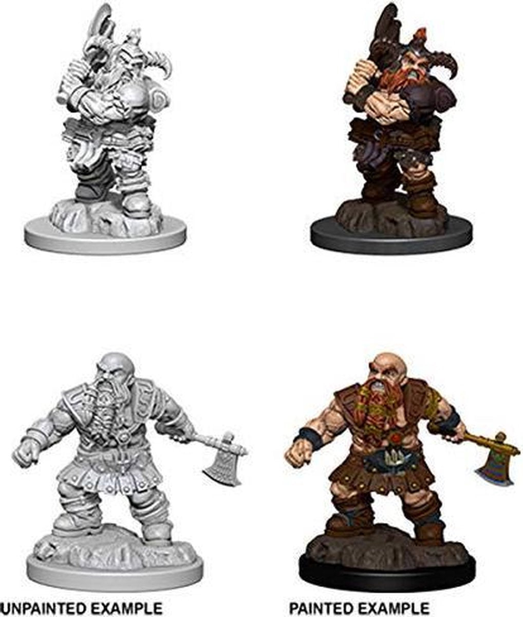 Asmodee D&D Miniatures Male Dwarf Barbarian