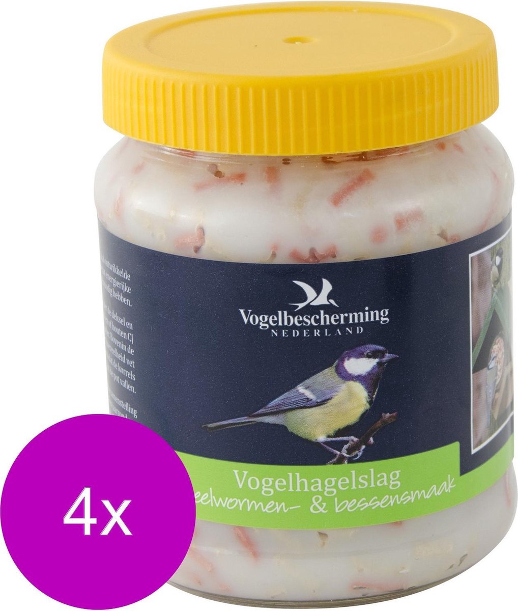 Wildbird Vogelbescherming  Pindakaas Hagelslag - Tuinvogelvoer - 4 x 250 g