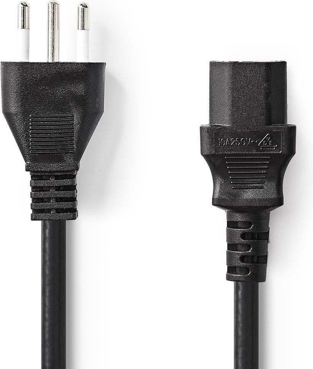 Voedingskabel | Stekker Type L (IT) - IEC-320-C13 | 2