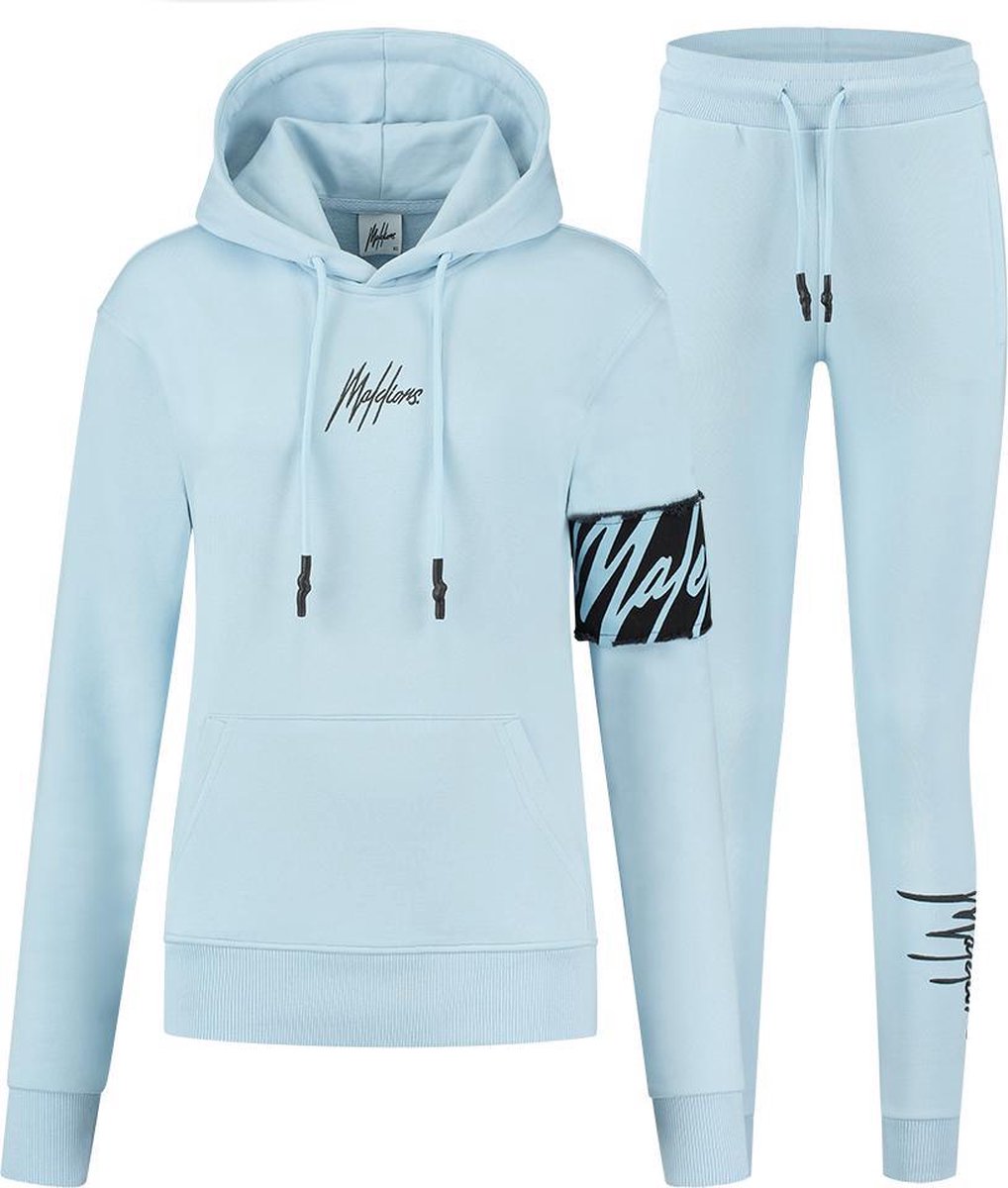 Malelions Captain Trainingspak Dames - Light Blue - Maat XL