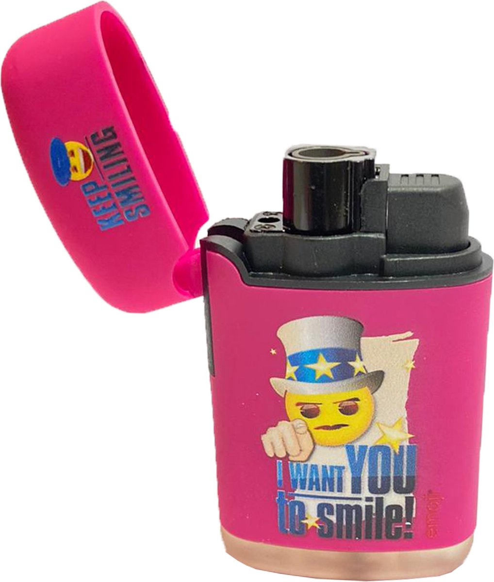 Aansteker vonk - aansteker met Windproof - Elektronische aansteker - Aansteker vonk - Emoji - emoji lighter - I want you to smile!