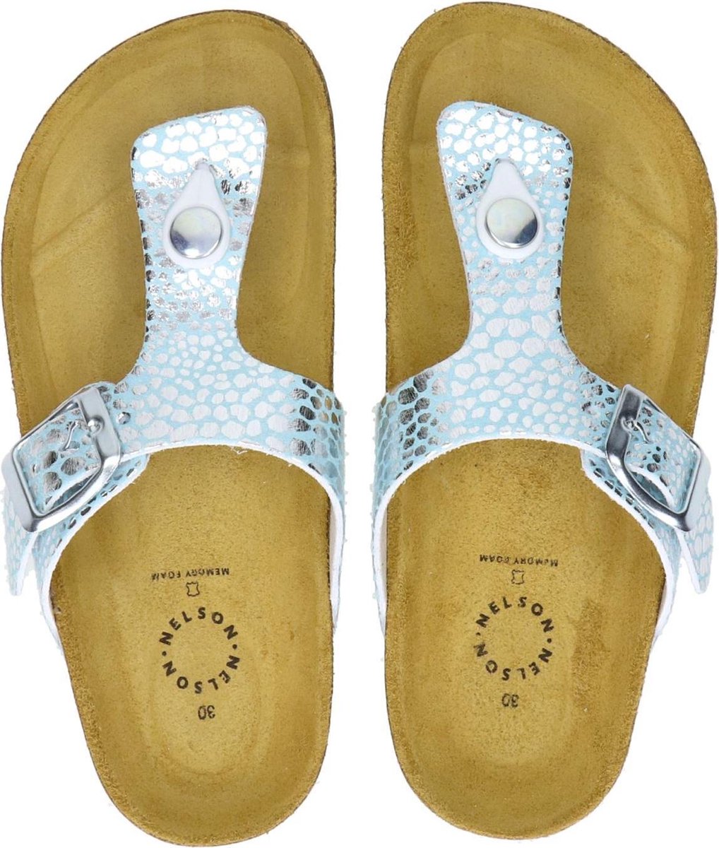 Nelson Kids meisjes slippers - Mint - Maat 30