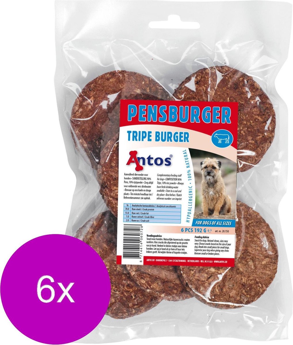 Antos Pensburger - Hondensnacks - 6 x Pens 384g 6 stuks