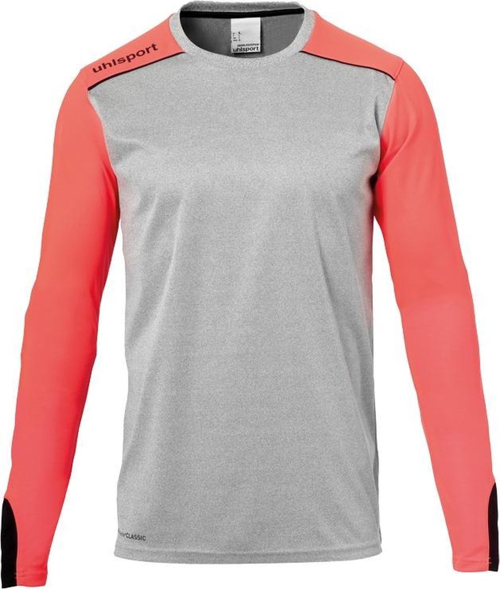 Uhlsport Tower Keepershirt Grijs-Fluor Rood-Zwart Maat L