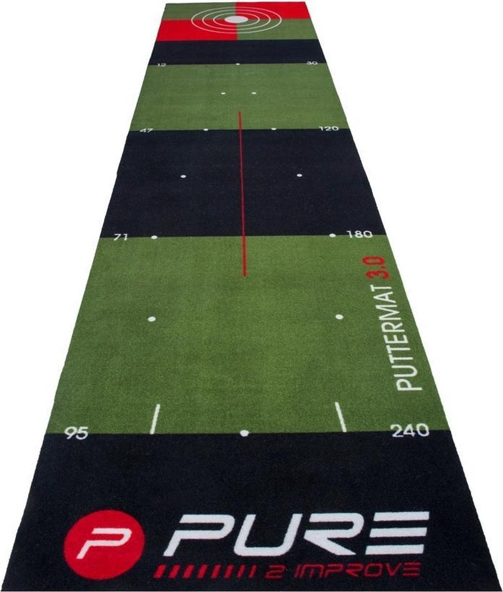 Pure2Improve Golf Putting Mat 65 x 300cm