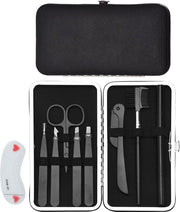 BOTC Pincet Epileer Set - 12-delige pincet set van roestvrij staal