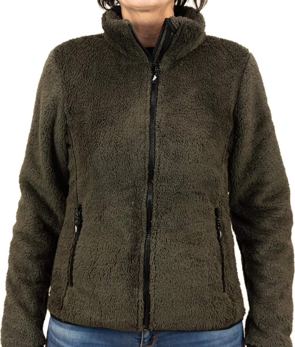 Nordberg fleece vest EVY army/bruin - maat XL