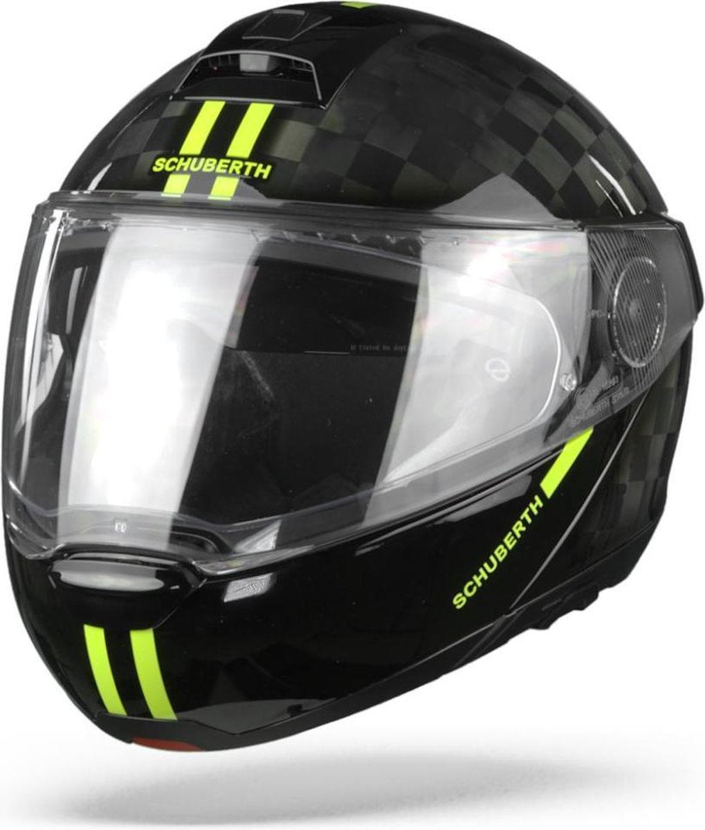 Schuberth C4 Pro Carbon Fusion Yellow Modular Helmet S