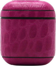 Airpods Hoesje Hard Case - Snake Roze - Airpod hoesje geschikt voor Apple AirPods 1 en Airpods 2