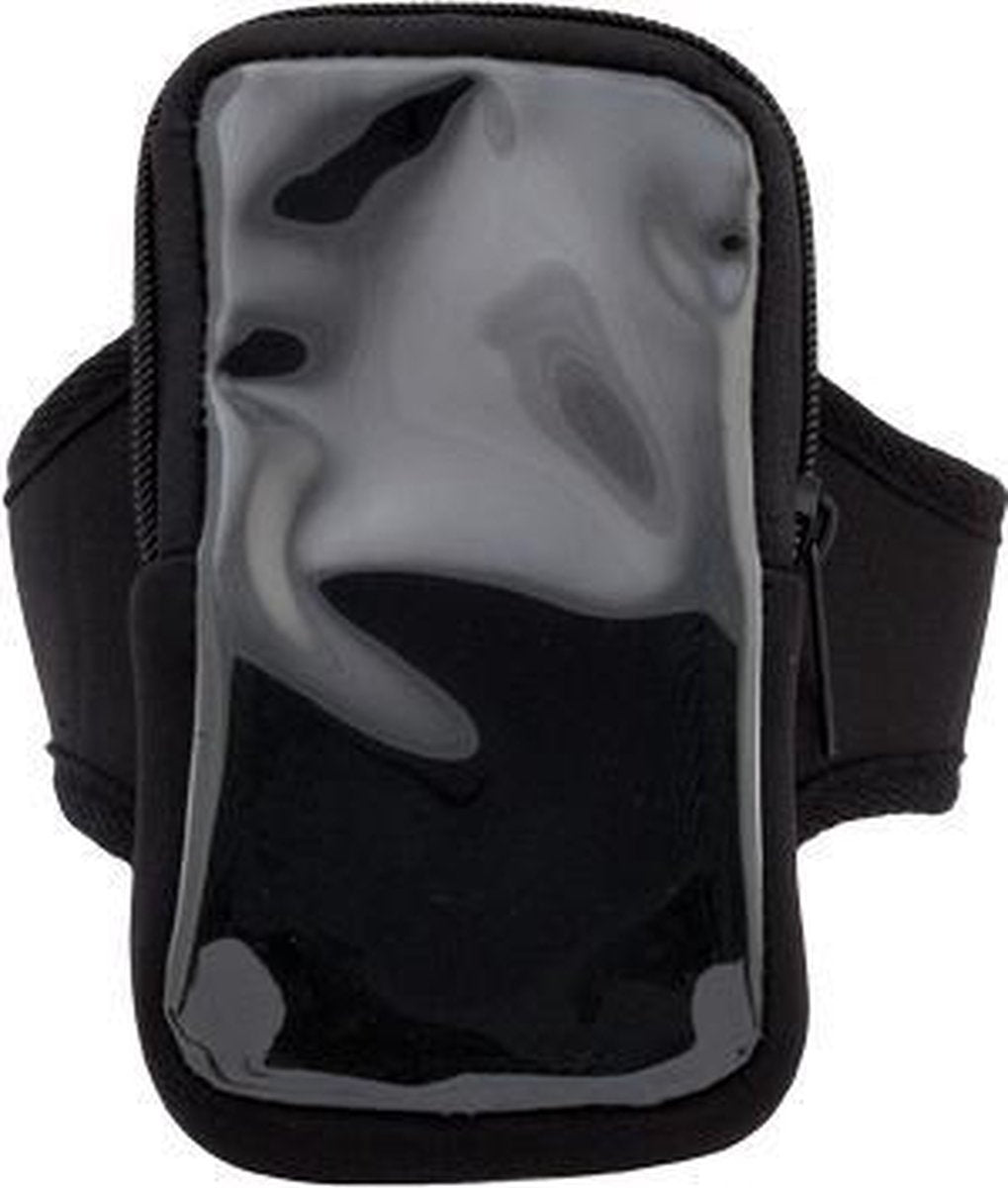 Voordelige smartphone sport armband zwart