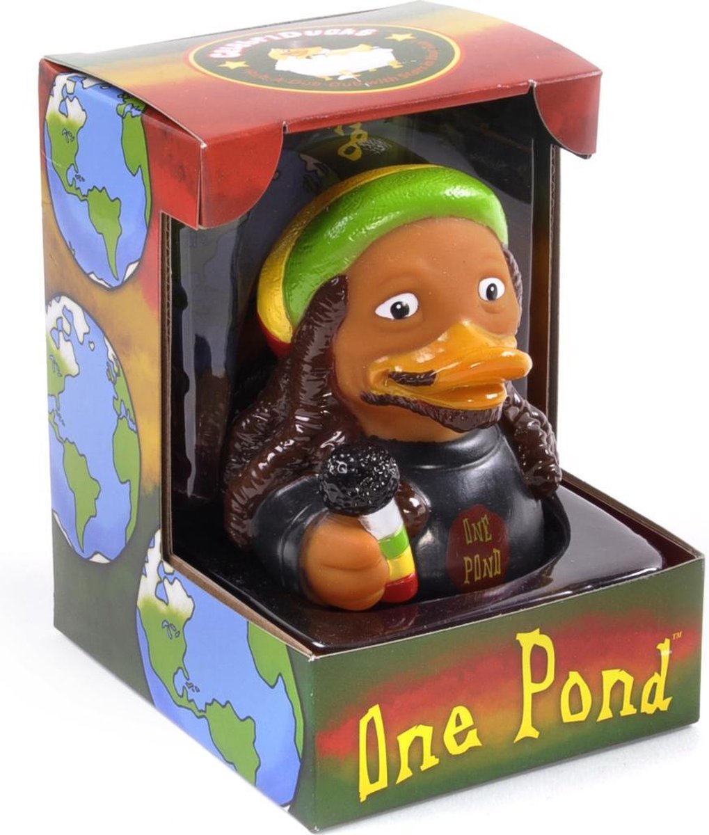 CelebriDucks ONE POND    BOB MARLEY   11cm  bekendste badeendjes merk uit de USA