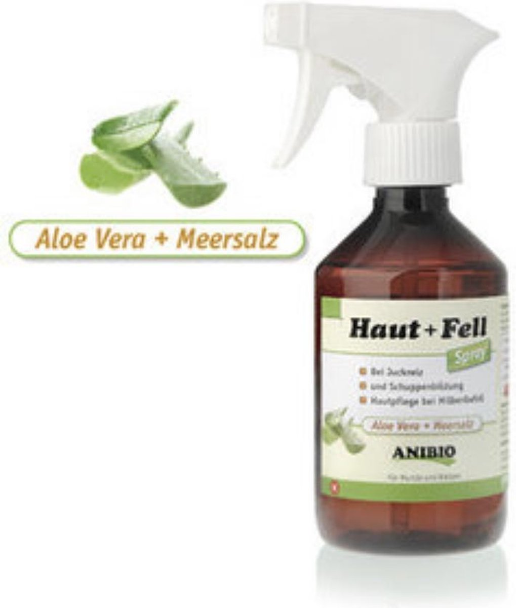 Anibio hond en kat huid en vacht spray  300ml