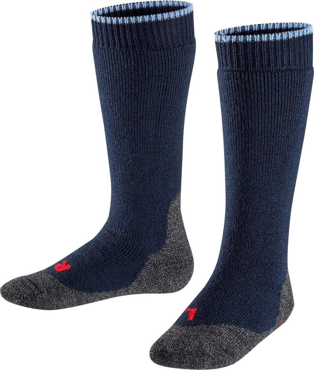 Falke Active Warm Kniekous Kinderen 11480 - Blauw 6120 marine Kinderen - 39-42
