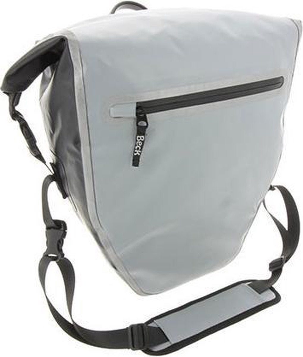 Beck Enkele fietstas DR.Y 20L Zwart/Zilver