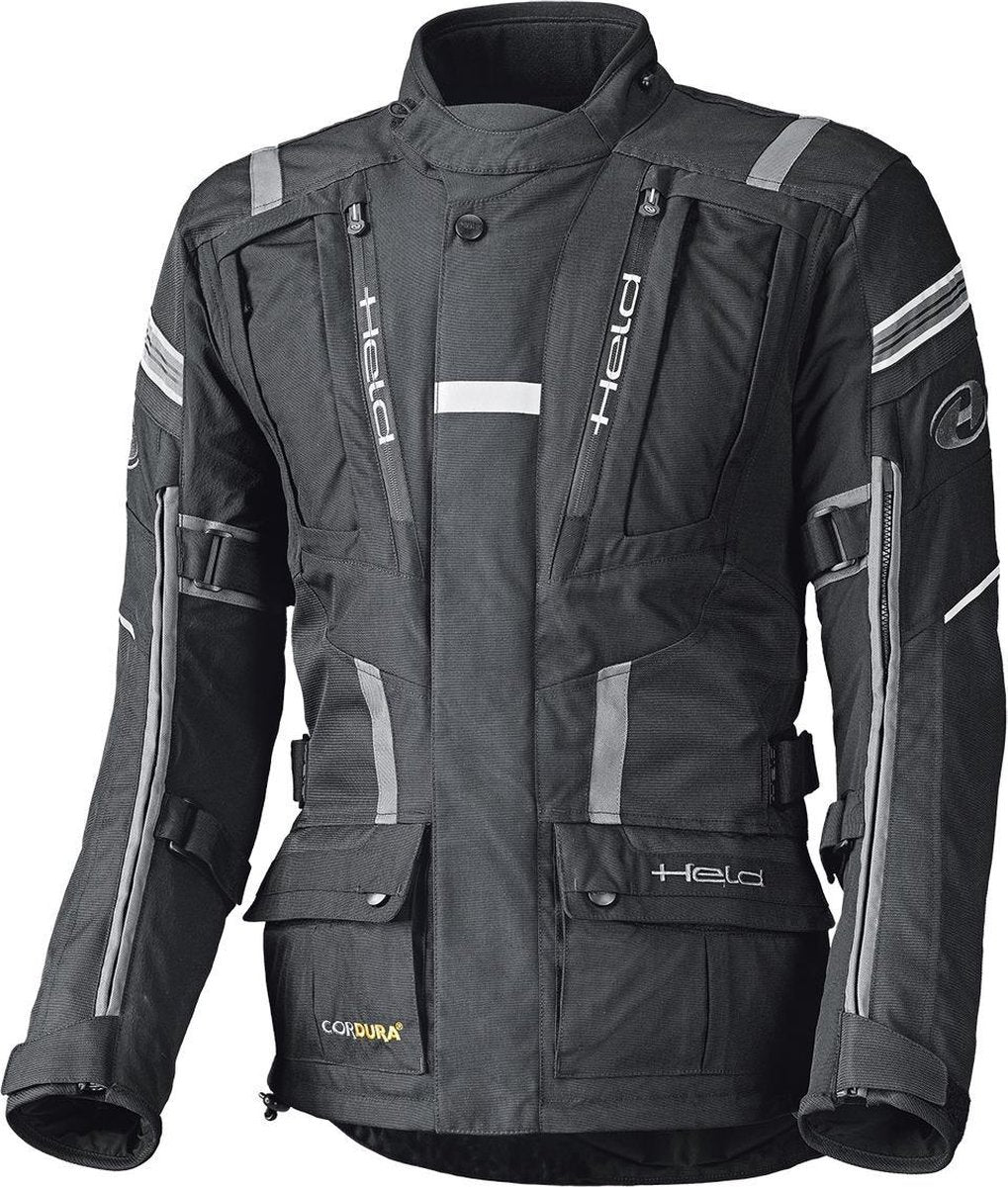 Held Hakuna II Black Grey Textile Motorcycle Jacket  L