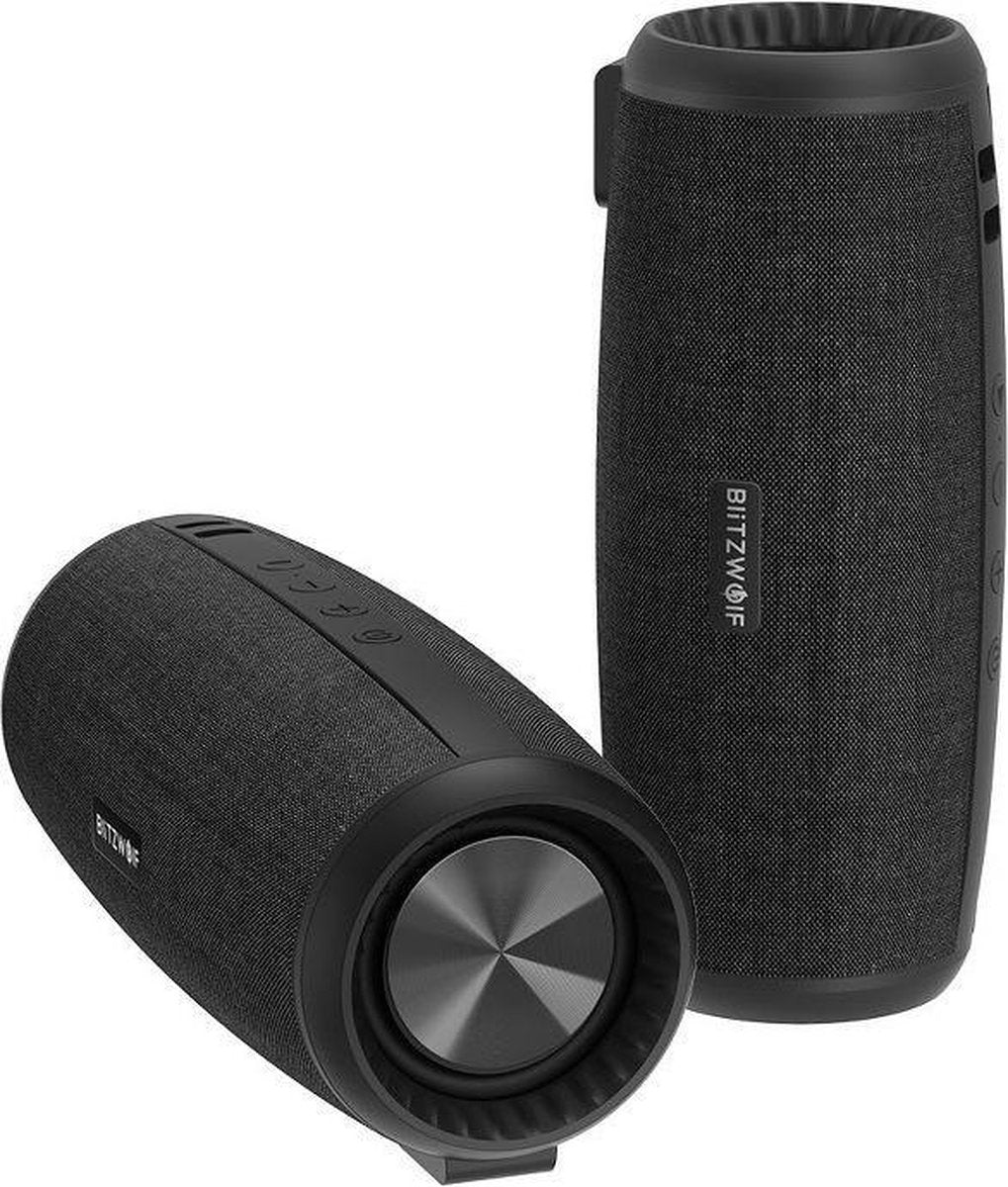 Blitzwolf Draadloze Waterproof Bluetooth Speaker met Bass Subwoofer - Zwart - BW-WA1