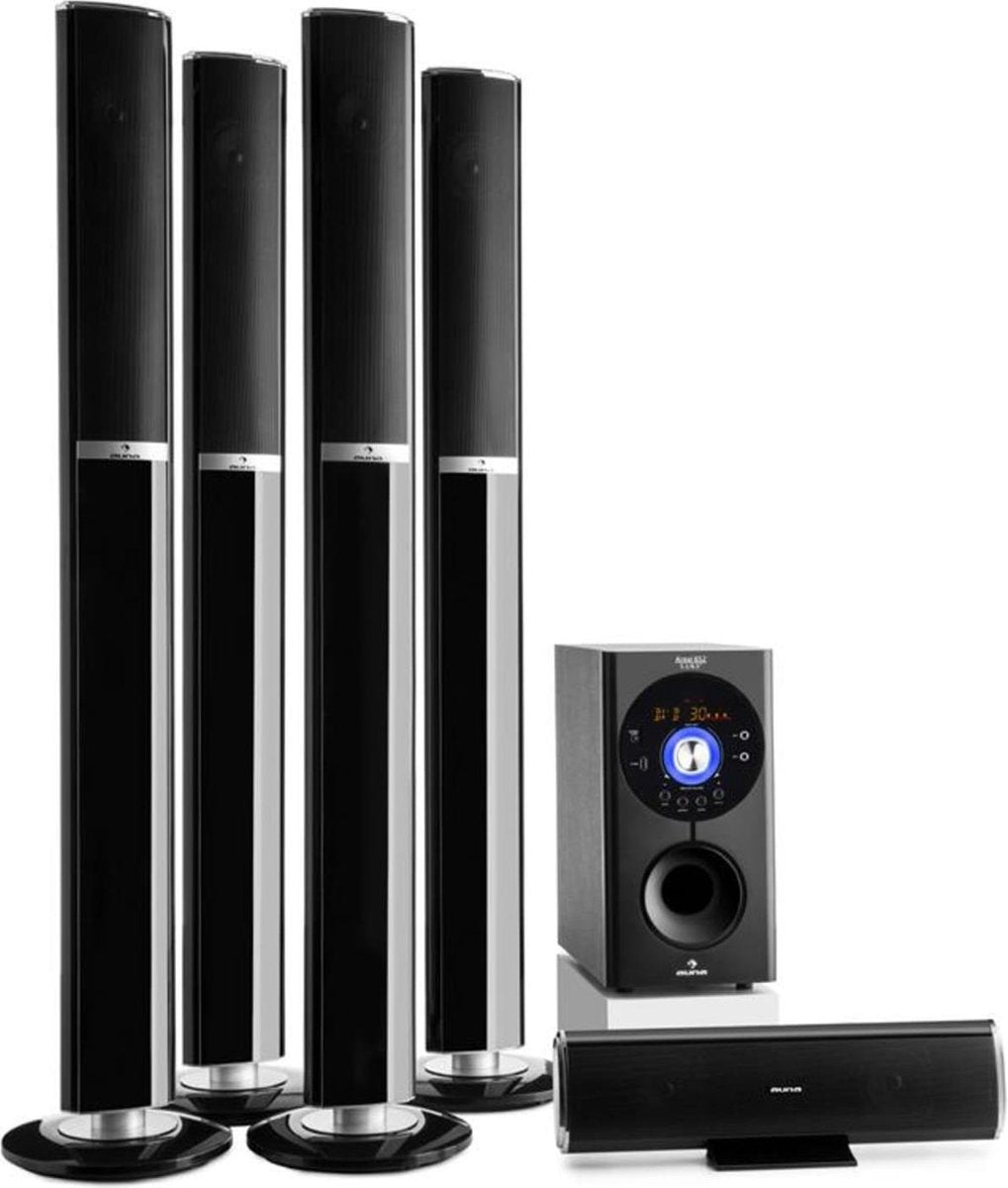 auna Areal 652  Home cinema set - 5.1 kanaal surround systeem  - 145W RMS - Bluetooth / USB / SD / AUX