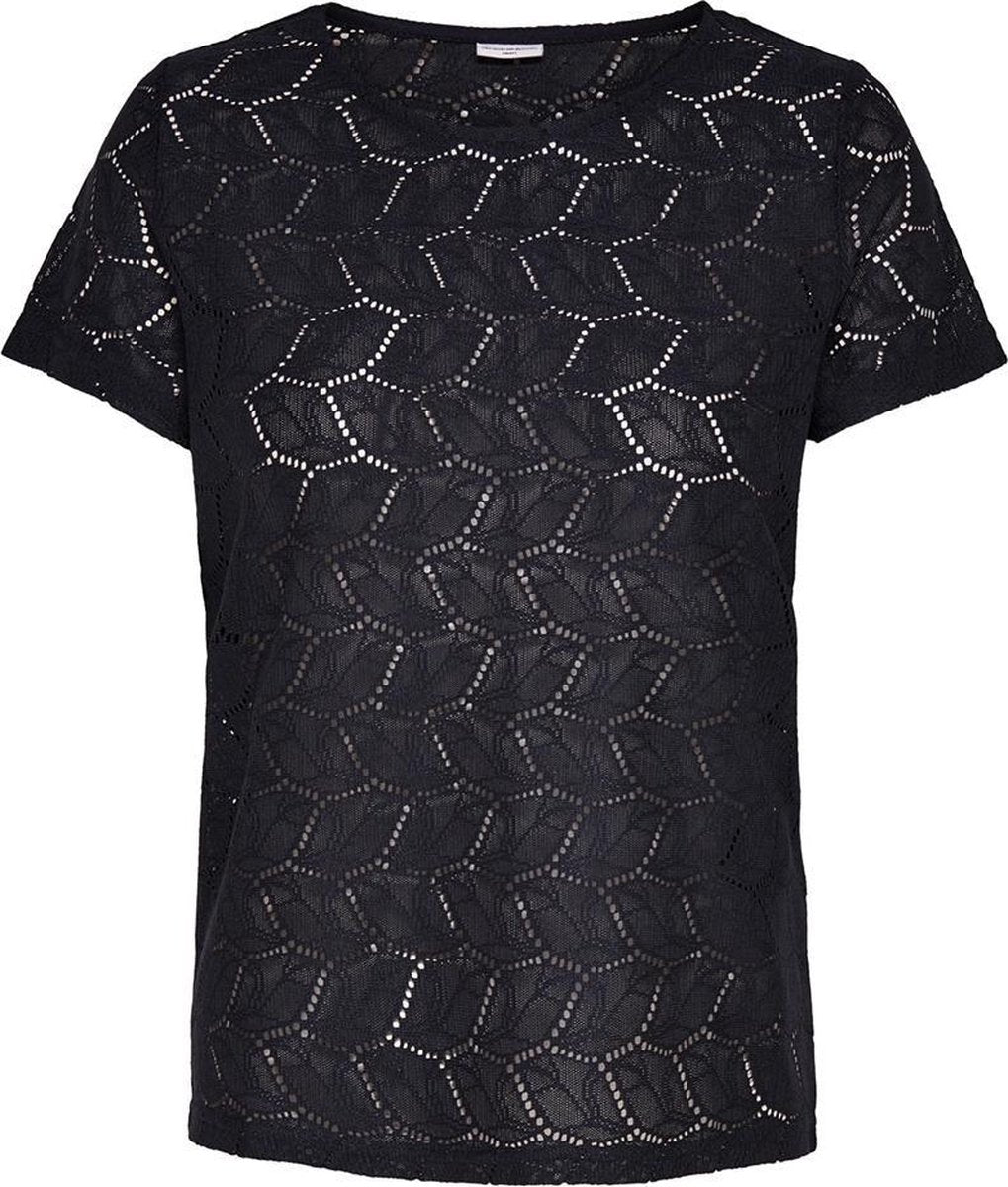 Jacqueline De Yong Dames Top Blauw Maat XL