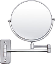 SONGMICS 7-voudige + normale cosmetische spiegel wandspiegel scheerspiegel vergrotende spiegel 8-inch make-up spiegel dubbelzijdige wandspiegel BBM713