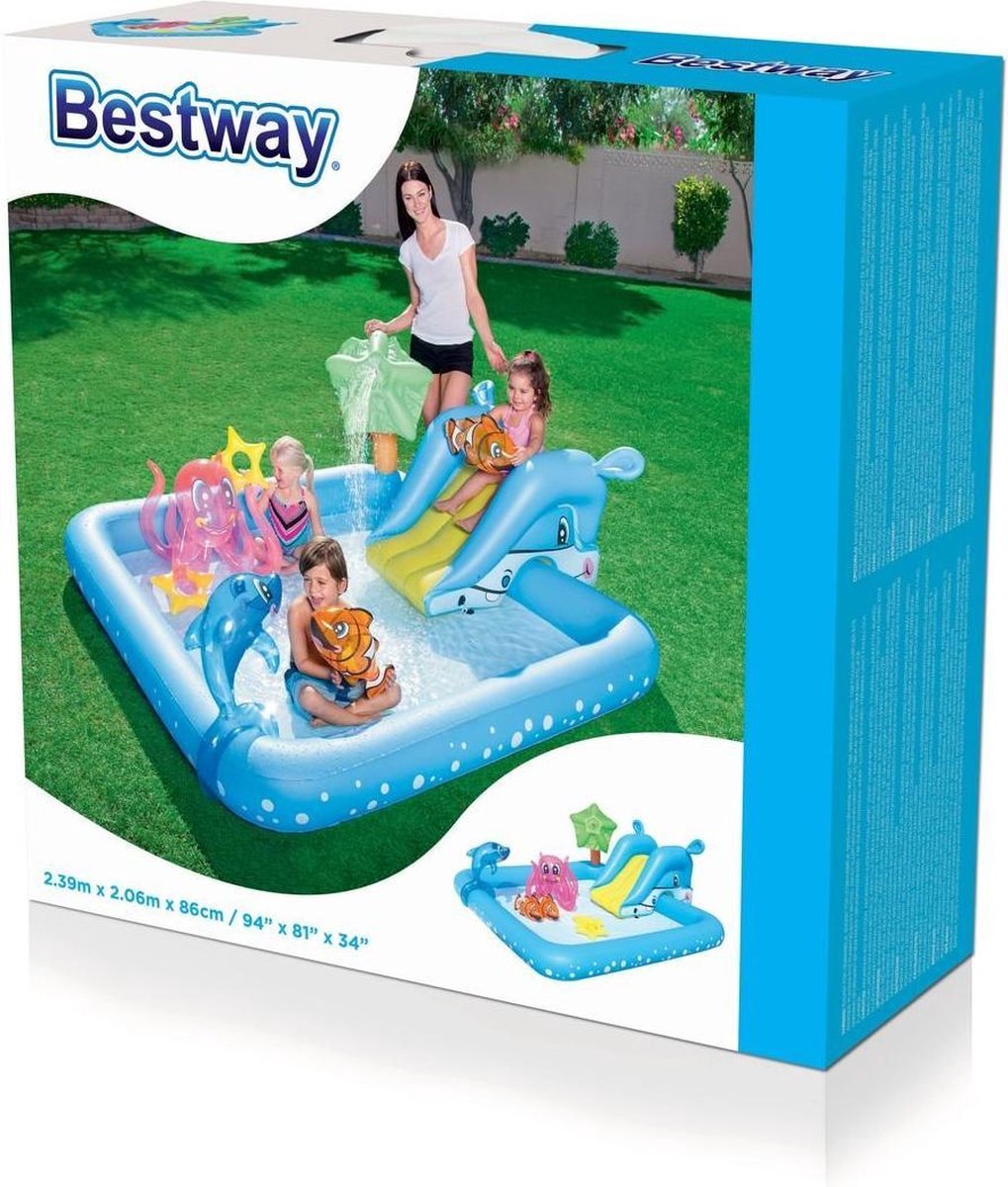 Bestway - Speelzwembad Aquarium - 239 x 206 x 86 cm