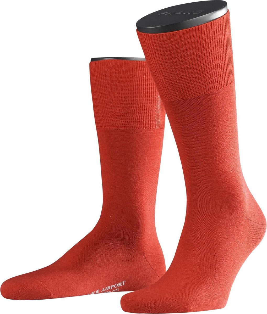 FALKE Airport Heren Sokken - Scarlet - Maat 45-46