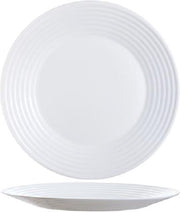 Luminarc Harena Servies - Borden - 25cm - Wit - Glas - (Set van 6) En Yourkitchen E-kookboek - Heerlijke Smulrecepten