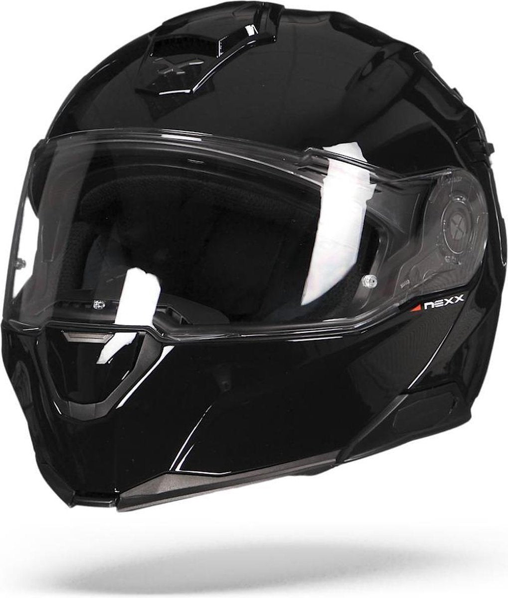 Nexx X.Vilitur Plain Zwart Systeemhelm - Motorhelm - Maat XXL