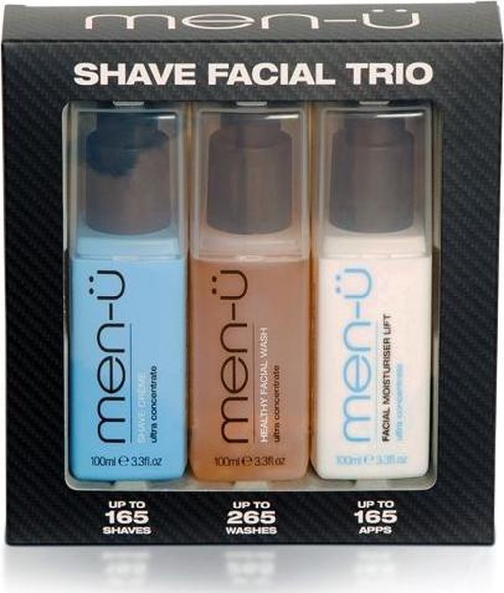 Men-U Shave Facial Trio Gift Set 300 ml.